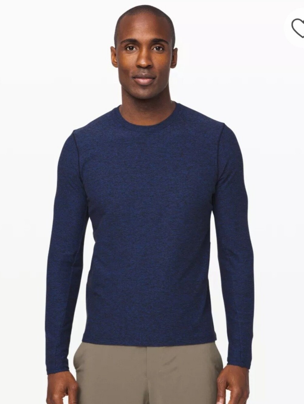 Lululemon Men's Long-Sleeve Crew Neck Shirt - Navy